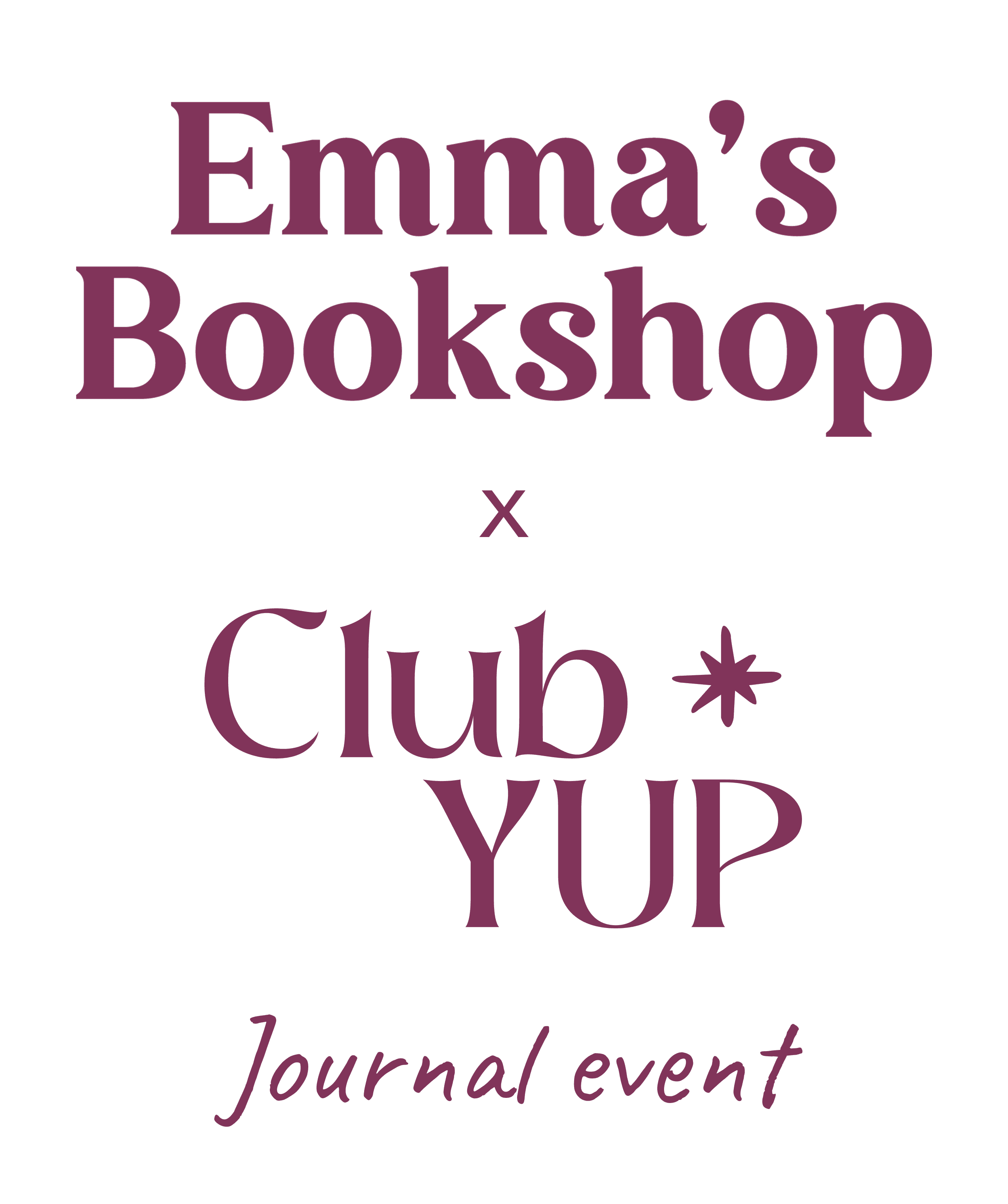 Emma's Bookshop × ClubYUP — Journal event